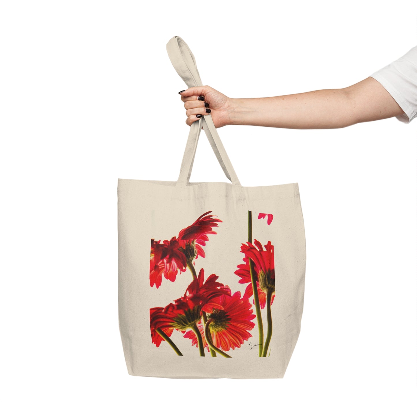 Ever Cheerful *Canvas Shopping Tote