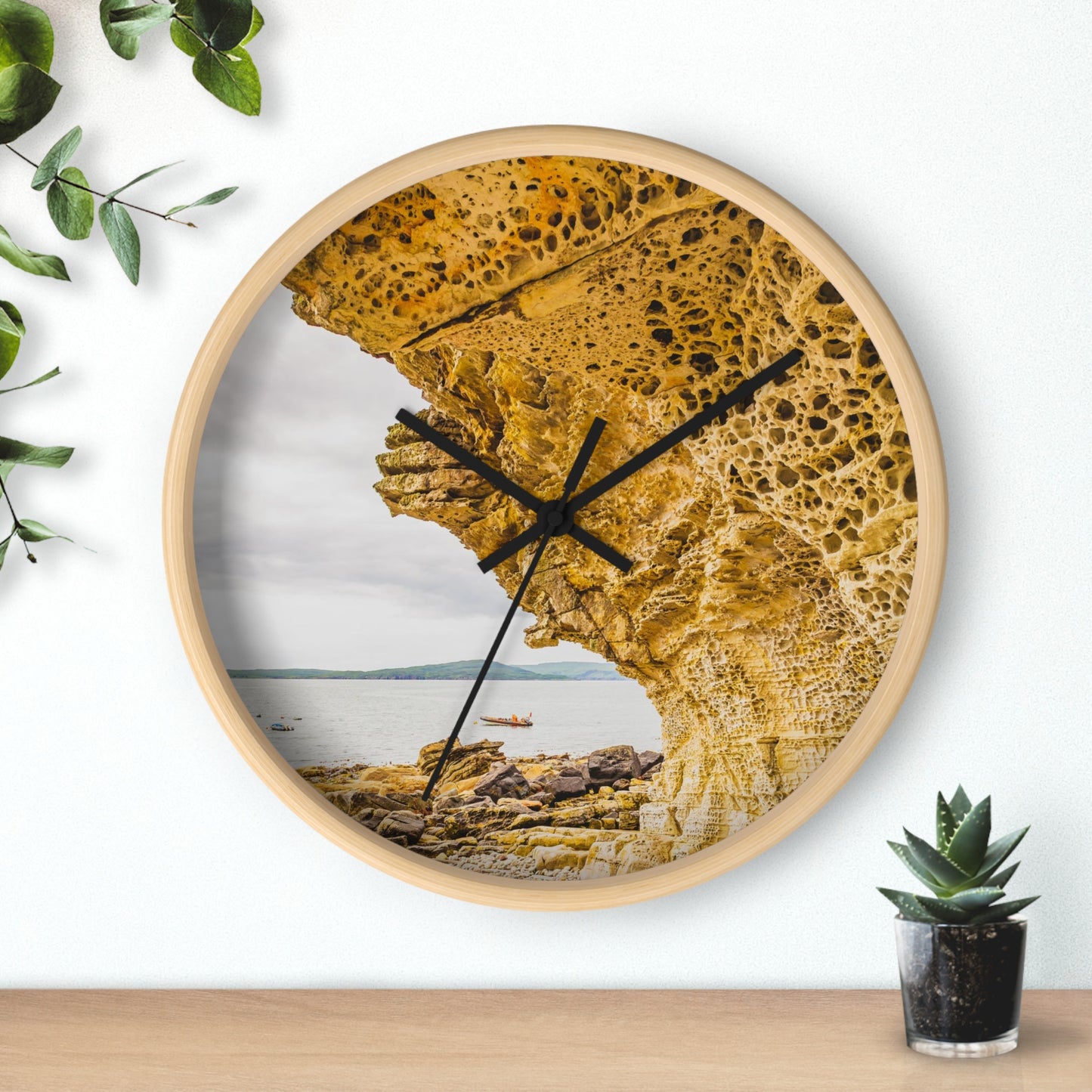 Elgol Rock Formations - Wall Clock