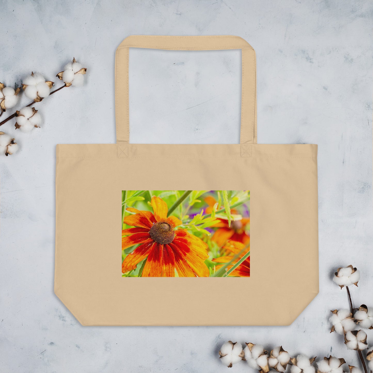 Large organic tote bag