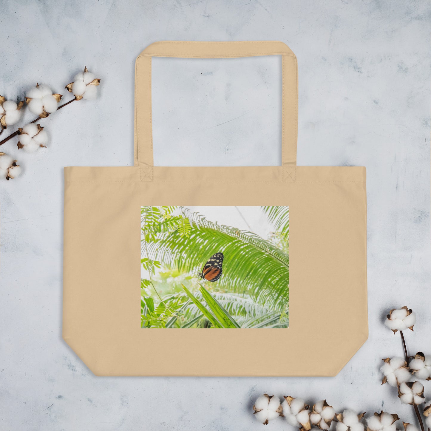 Large organic tote bag